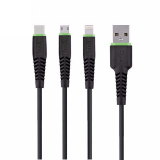 Budi 3in1 charge / sync usb cable m8j150t3