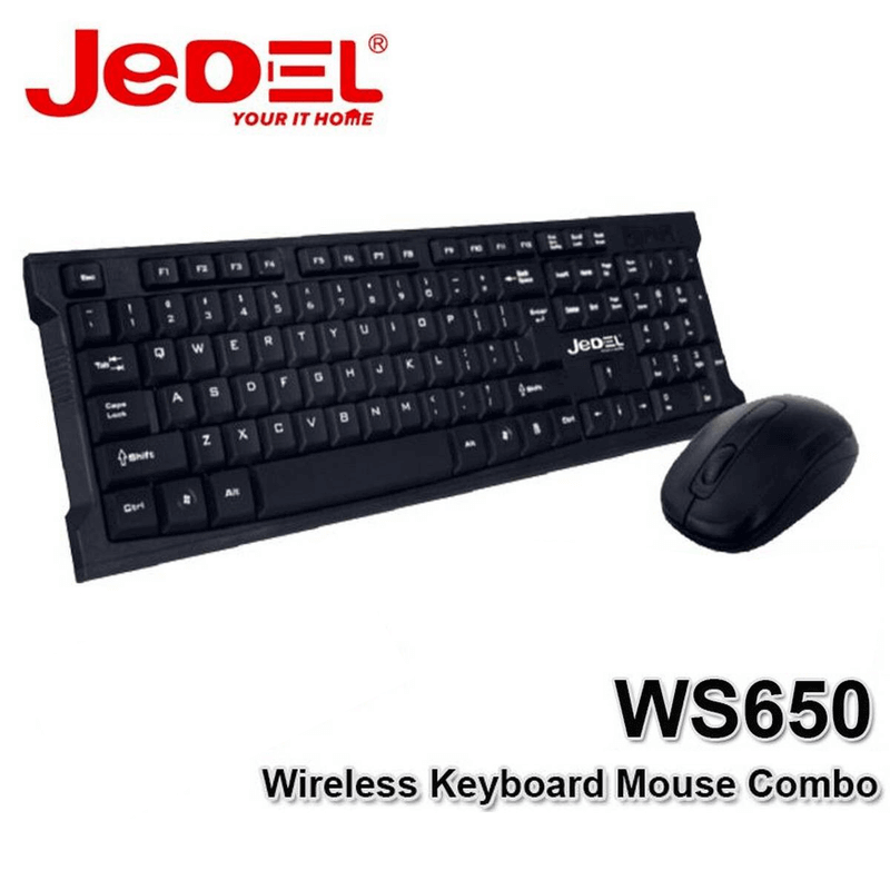 Jedel ws650 wireless keyboard and mouse combo