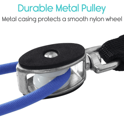 Shoulder pulley over-door rehab exercise