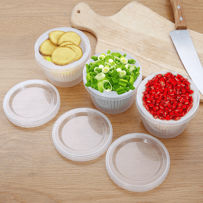 Kitchen double-layer food drain storage box