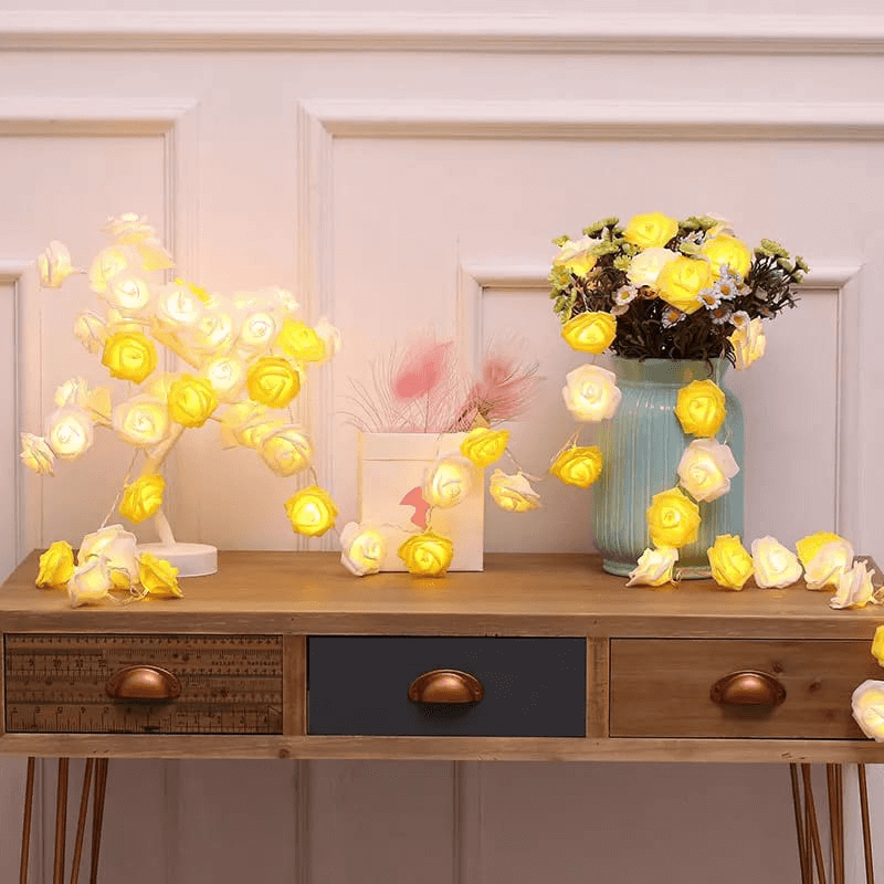 20 led string flowers