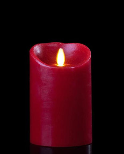 Electric wax candle small - red