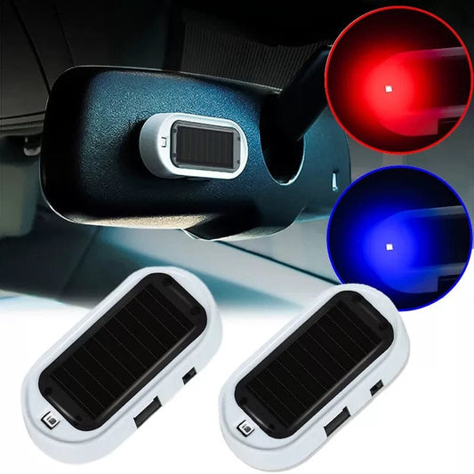 Car Fake Security LED Light ALarm System Solar Powered