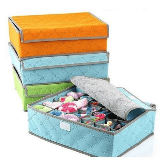 Foldable fabric home storage bag organizer