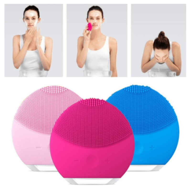 Rechargeable facial cleansing brush