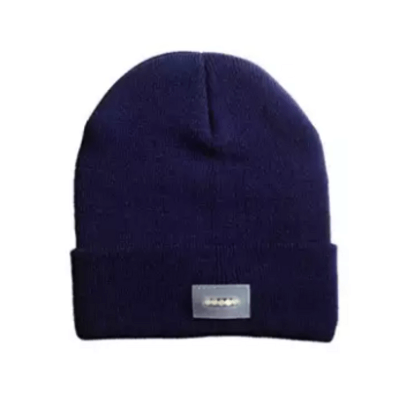 Led headlamp warm cap for men and women