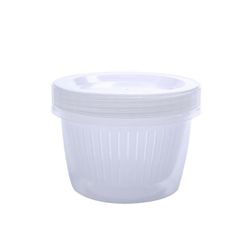Kitchen double-layer food drain storage box