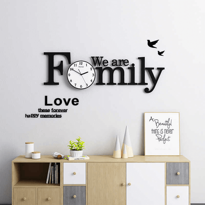 Wooden wall clock complete set