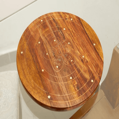 Chakla belna with brass engraving