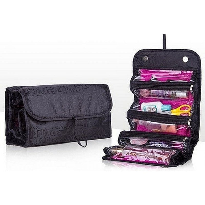 Roll n go cosmetic bag - black