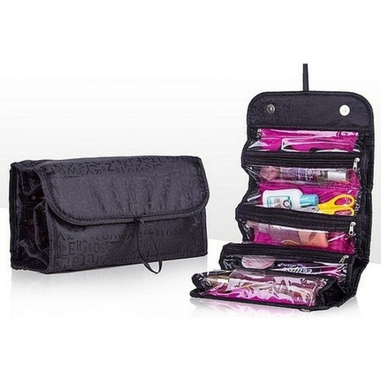 Roll n go cosmetic bag - black