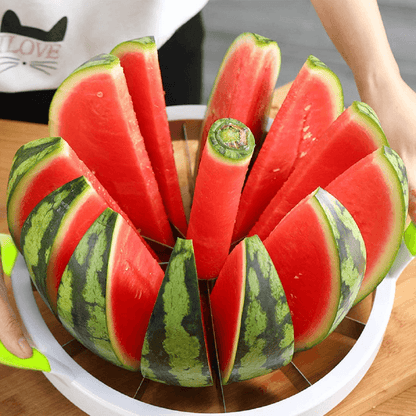 Stainless steel sharp blades watermelon slicer fruit cutter