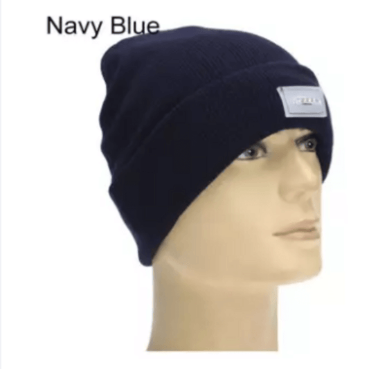 Led headlamp warm cap for men and women