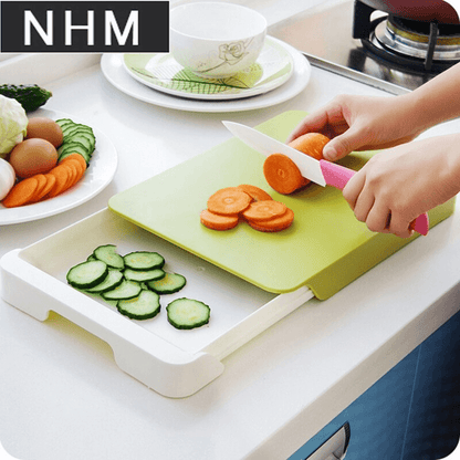 Multi-functional chopping board with drawer