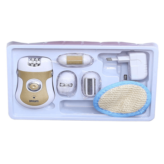 Browns (bs-903) 4 in 1 rechargeable women epilator