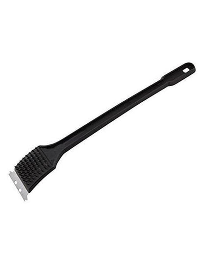 18 inche bbq grill brush with metal bristles & steel scraper