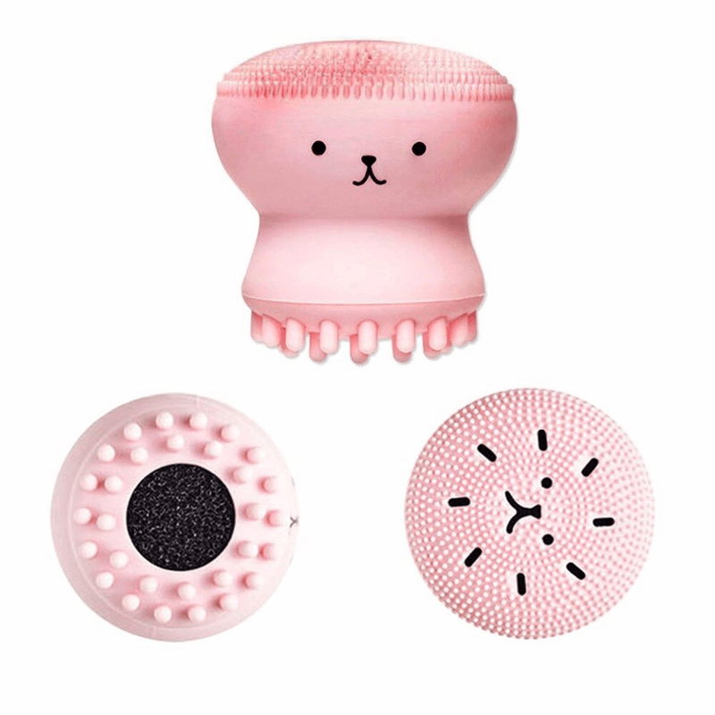Silicone facial cleansing octopus massage brush