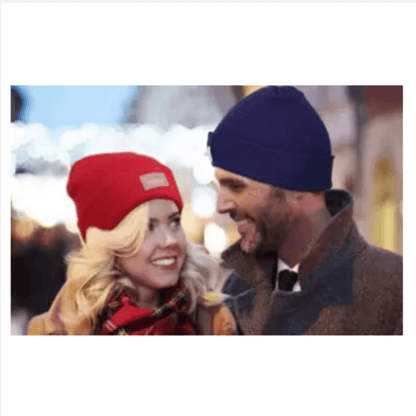 Led headlamp warm cap for men and women