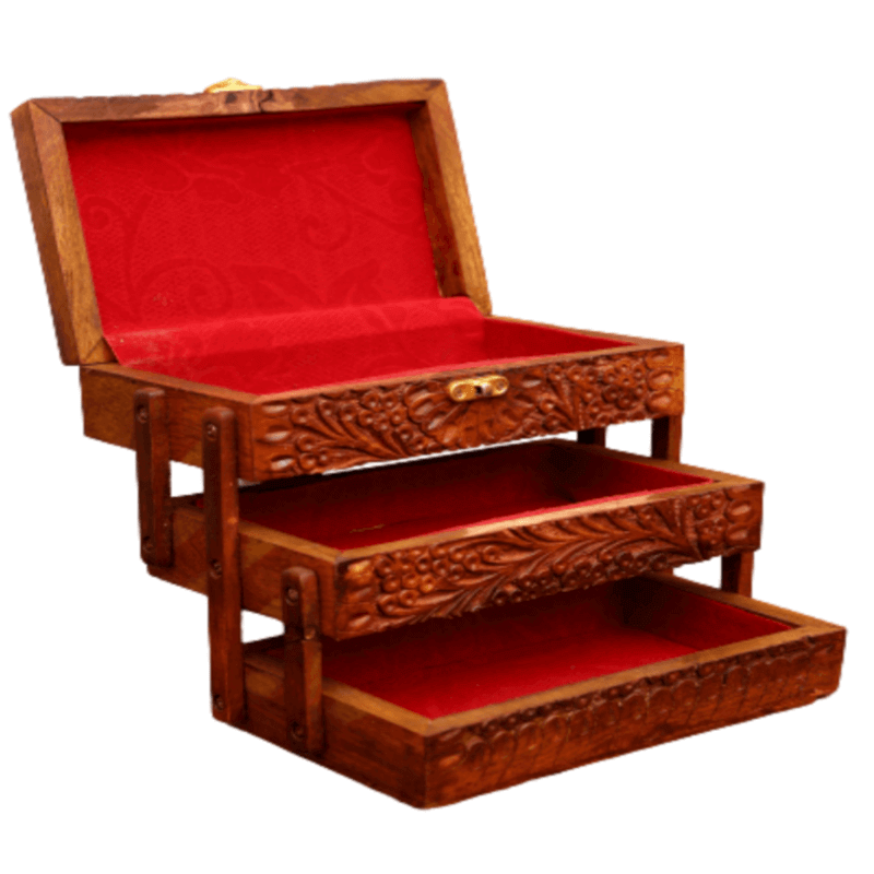 Multi-stage jewelry case