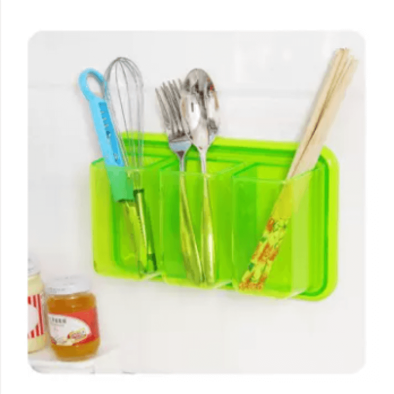 Plastic self-adhesive wall shelf