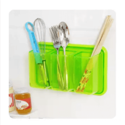 Plastic self-adhesive wall shelf