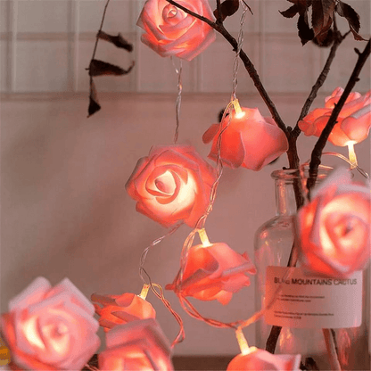 20 led string flowers