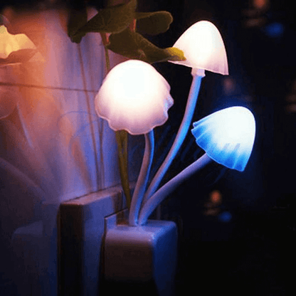 Led night light mushroom lamp