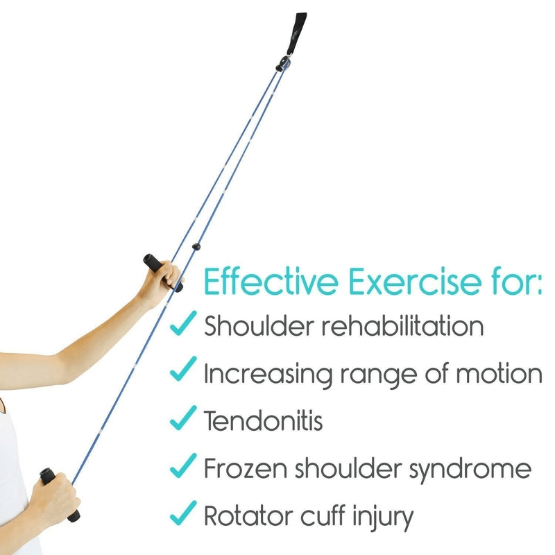 Shoulder pulley over-door rehab exercise