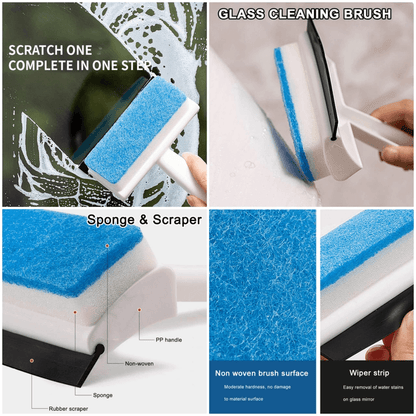 Multi-function glass window wiper