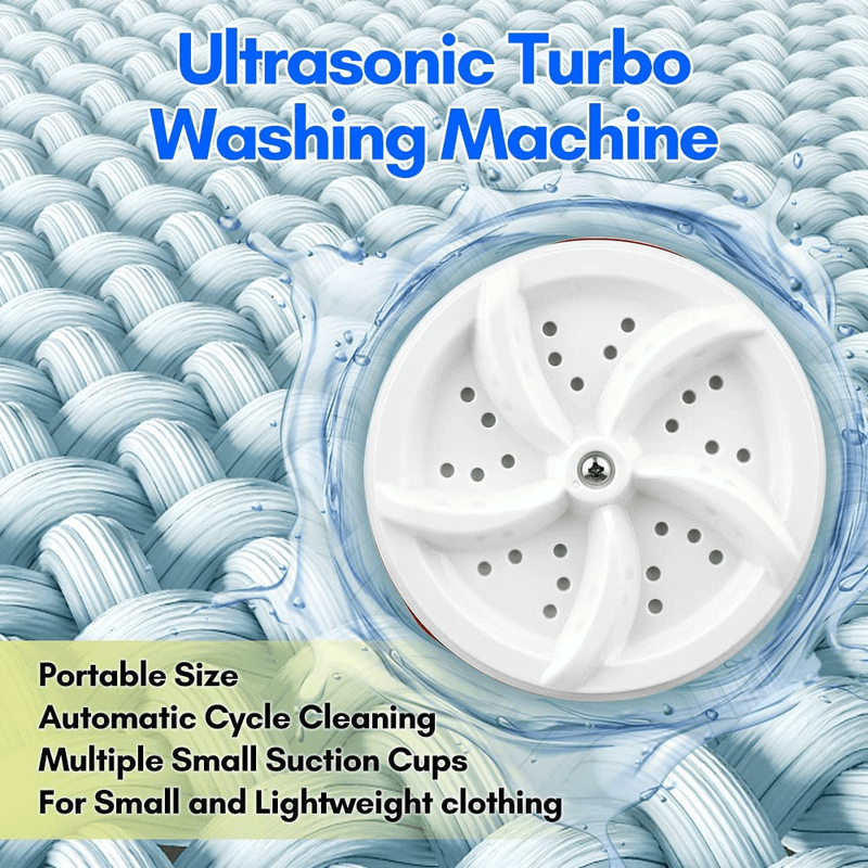 Portable ultrasonic turbine wash