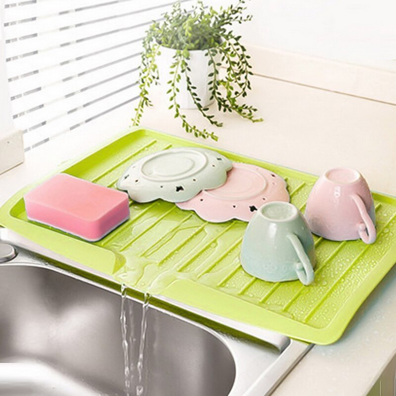 Kitchen organizer drain double layer dish rack