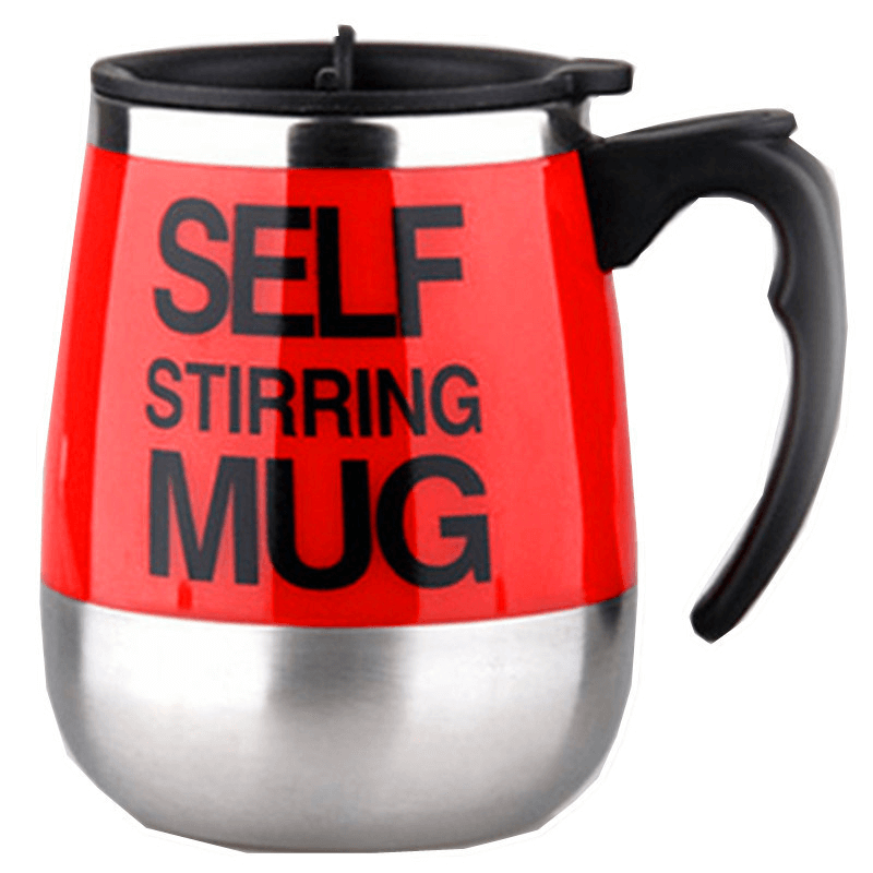 Self-stirring coffee mug