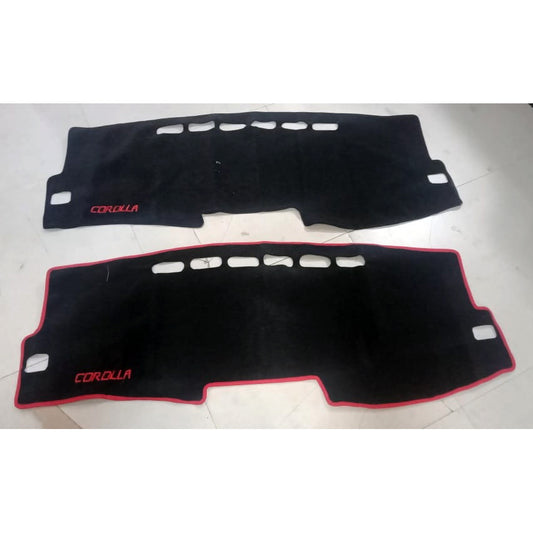 Dashboard curtain red and black