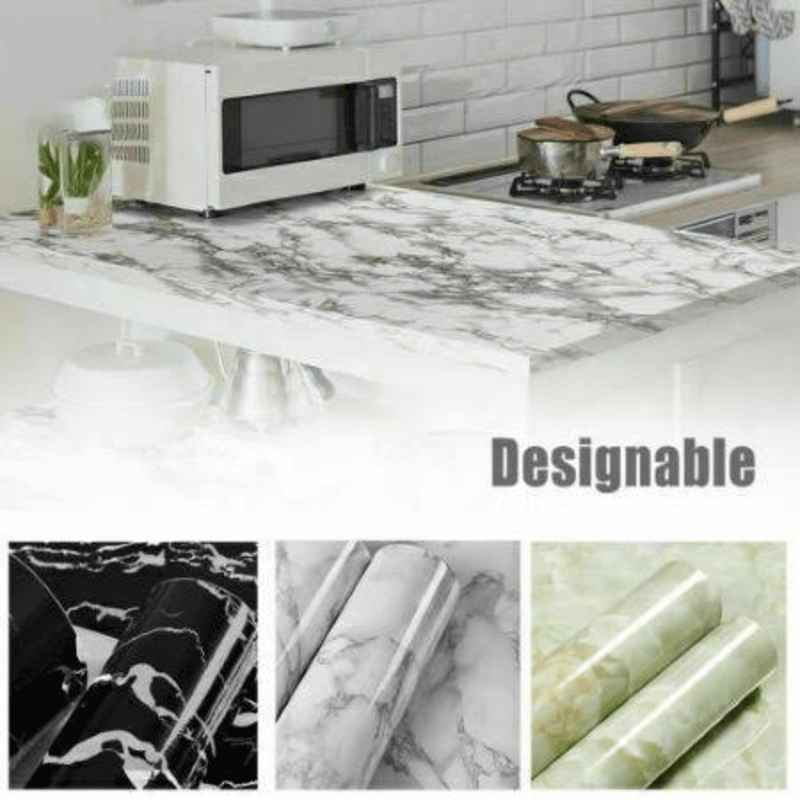 White and black marble sheet
