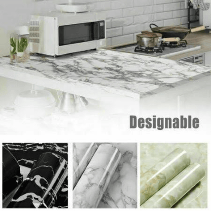 White and black marble sheet