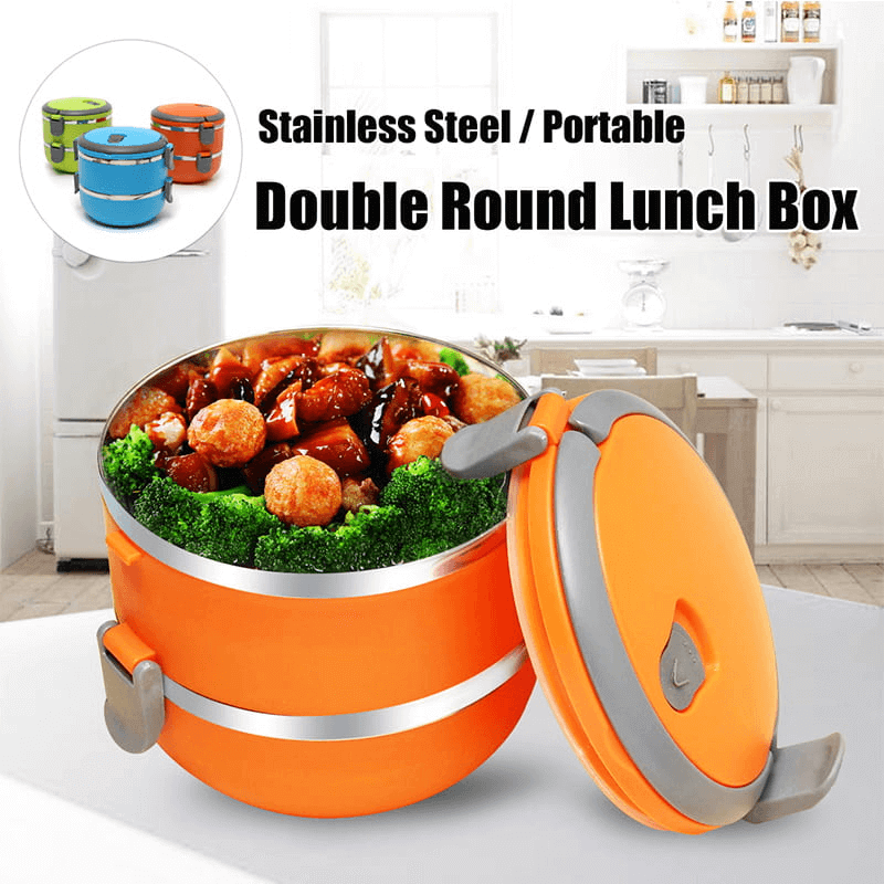 Stainless steel inner 2 layered lunch box