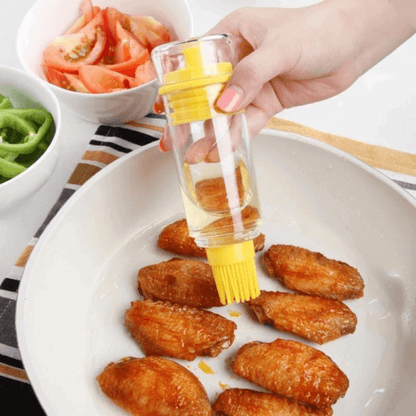 Silicone oil brush bottle