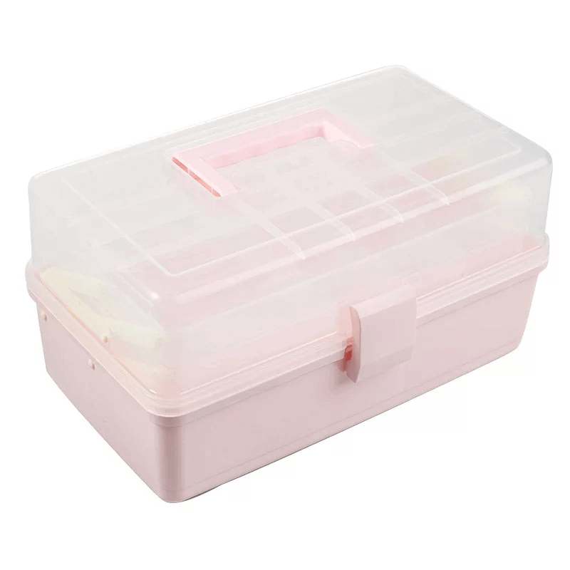 Multilayer plastic tool storage box