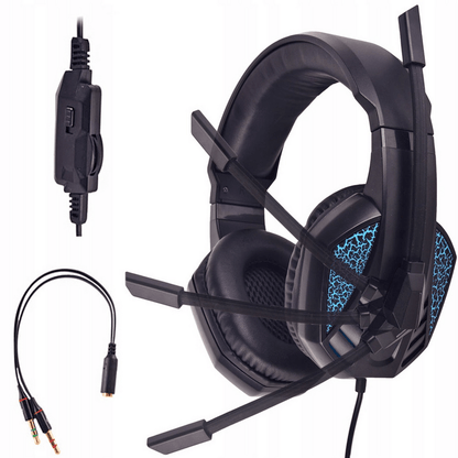 Ps480 classic gaming headset with a led microphone