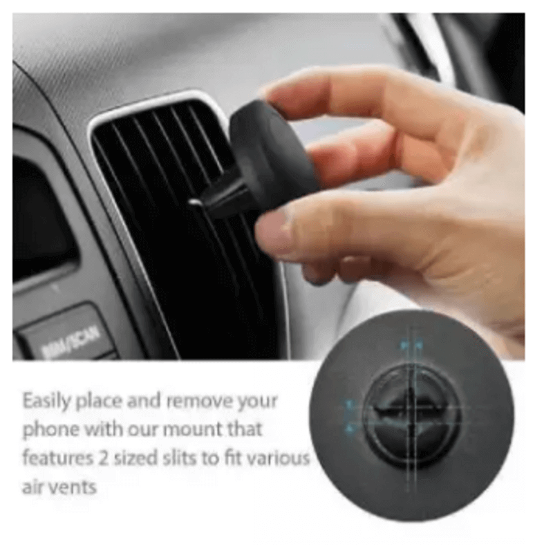 Car air vent magnetic mount