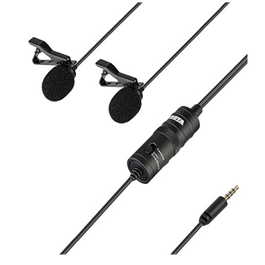 Boya by-m1dm dual lavalier omni-directional microphone