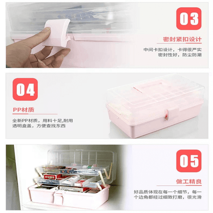 Multilayer plastic tool storage box