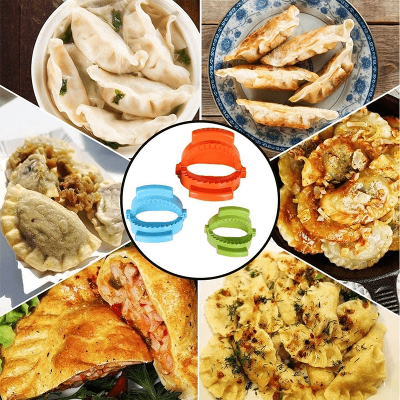 3pcs colored dumpling dough presser maker tool