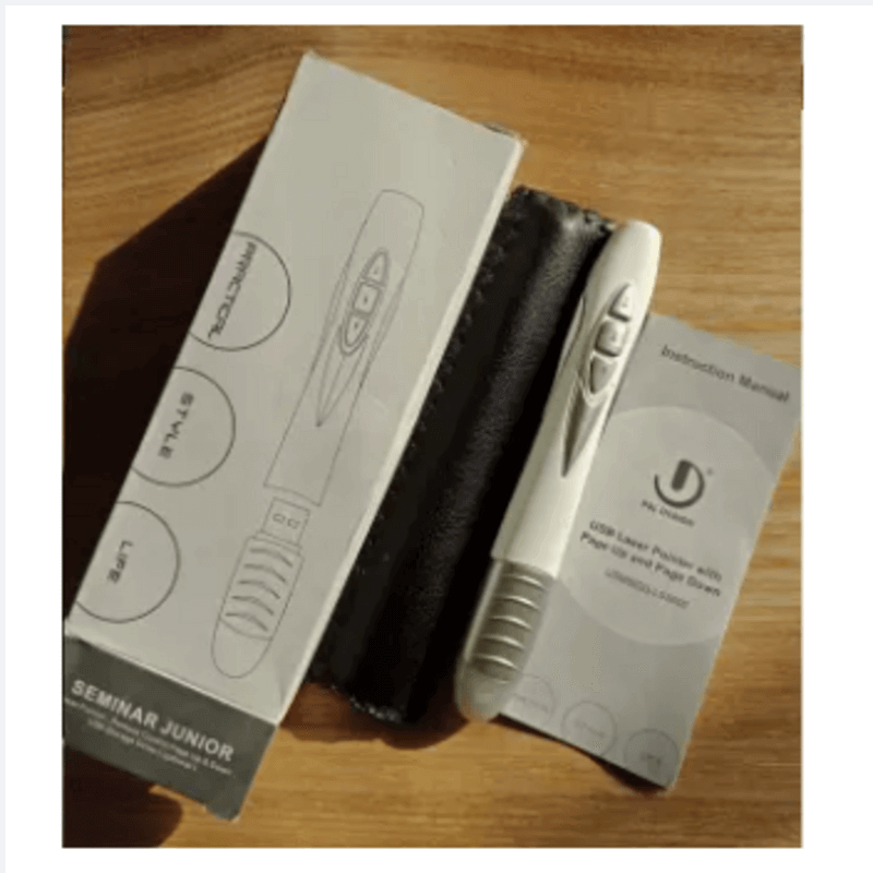 Wireless presentation pointer with slide changer pp1000