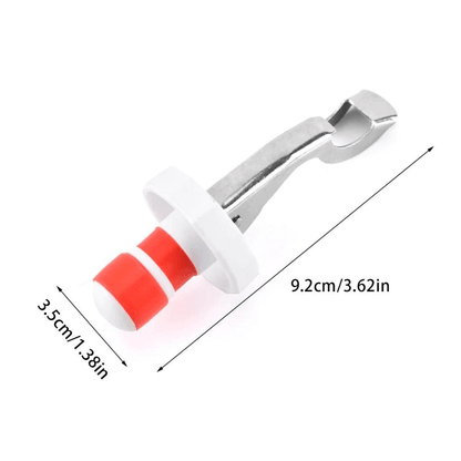 Multi-function stainless bottle opener silicone stopper