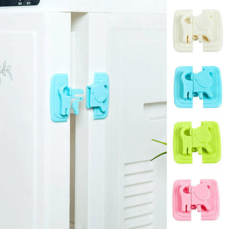 4 pcs of baby safety locks for kitchen storage doors