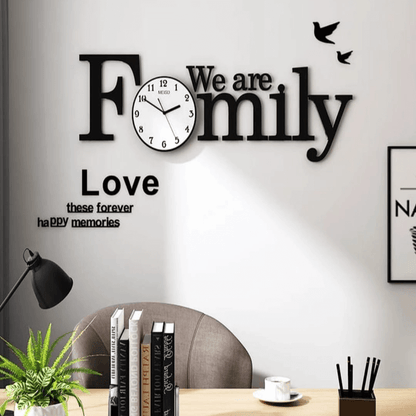 Wooden wall clock complete set