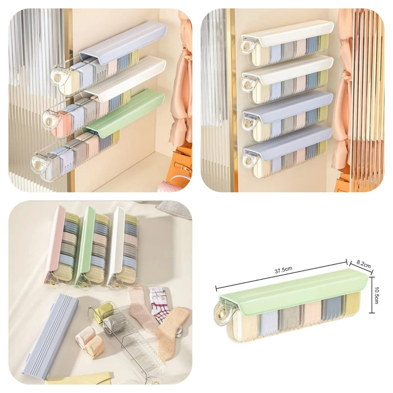 Wall mounted storage box underwear panties organizer