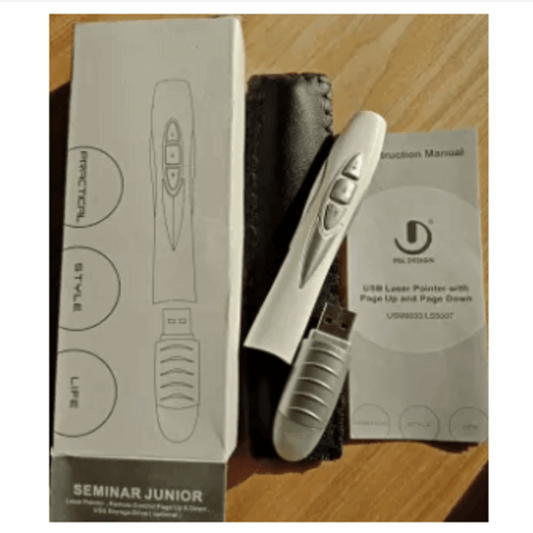 Wireless presentation pointer with slide changer pp1000