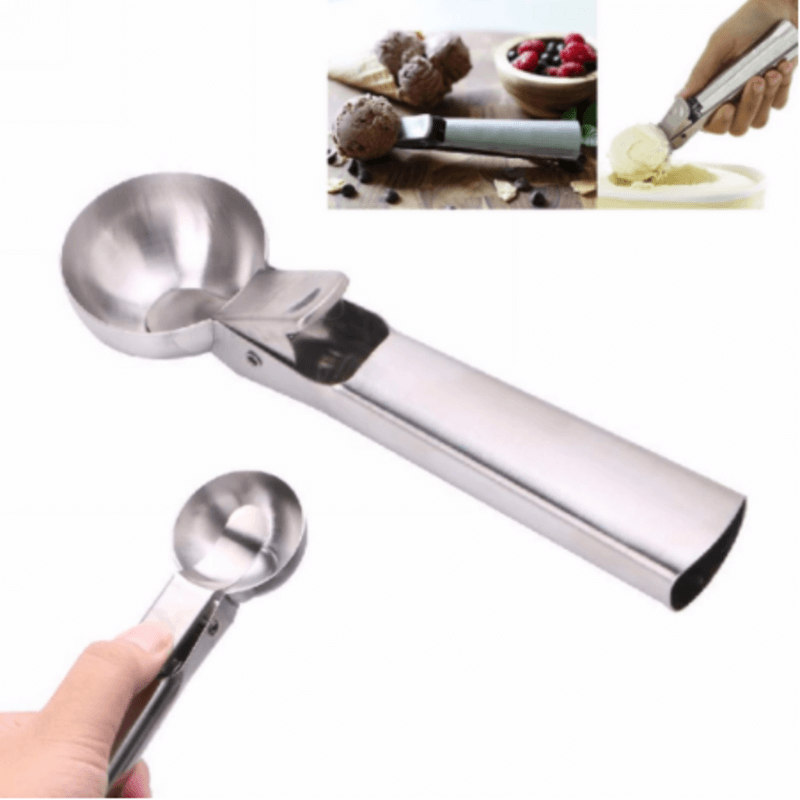Stainless steel ice cream scoop